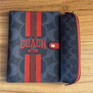 NWT Coach Varsity Notebook with matching Pencil Case